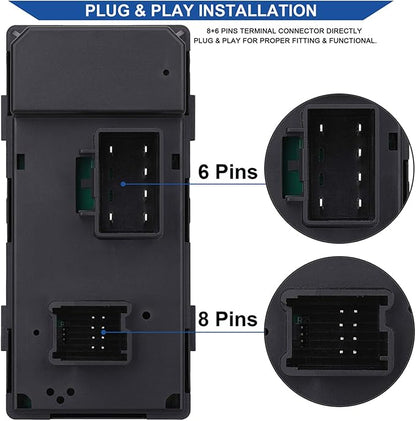 AiYiGu Driver Side Power Window Switch & 3 Pcs Passenger Window Switches