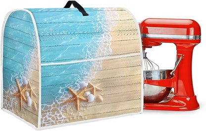 Starfish Kitchen Mixer Cover Compatible with 4.5-5 Quart, Novelty Decorations for Home Kitchen Appliance Dustproof Cover Universal for Air Fryers, Coffee Makers Gift for Holiday