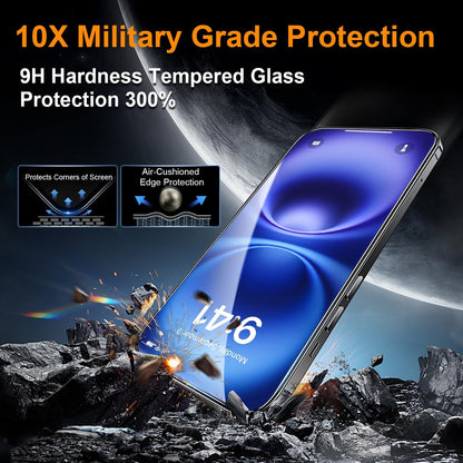 OneFish Screen Protector for iphone 11 Pro/X/Xs, 9H Hardness Glass Scratch Resistant HD Clarity Tempered Glass Film with Installation Frame Shatterproof Bubble Free Easy Installation,2Pack.