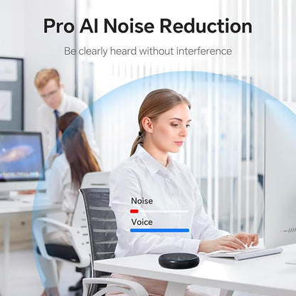 N newline Conference Speaker and Microphone, 2 Mics 360° Voice Pickup, AI Noise