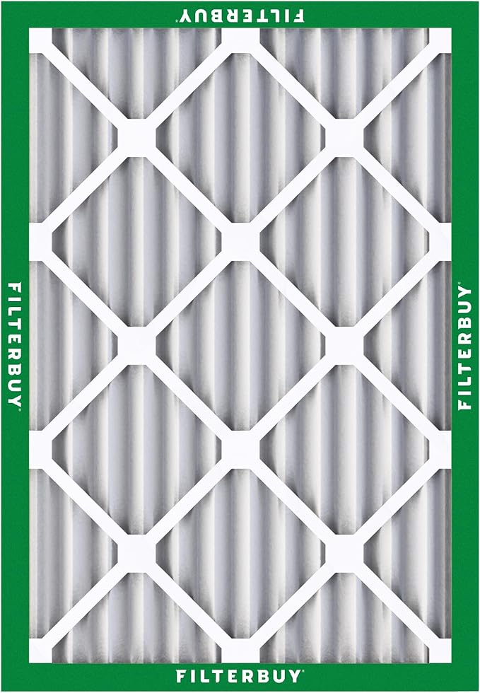 Filterbuy 30x36x2 Air Filter MERV 8 Essential Dust & Allergy Defense (5-Pack), Electrostatic Pleated HVAC AC Furnace Filters Replacement, Made in USA (Actual Size: 29.81 x 35.81 x 1.75)