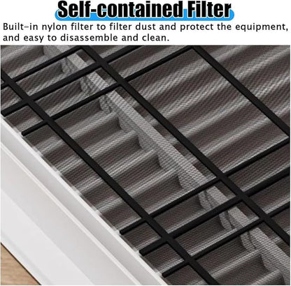 Return Air Filter Grille Vent Cover Removable, Louvered Access Panel for Drywall, Cover Holes in Wall for Hotels(500x500 mm/19.7x19.7 in)