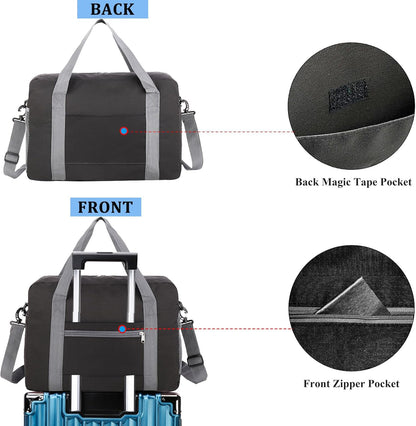 For Spirit Airlines Personal Item Bag 18x14x8 with Wet Pocket Foldable Travel Duffel Bag Underseat Carry on for Men & Women
