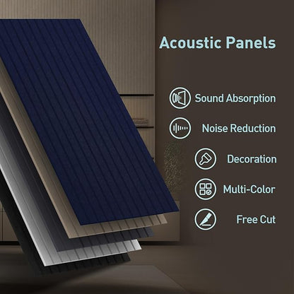 UMIACOUSTICS 6 Packs Acoustic Panel, 47.2 x 23.6 Inches Decorative Sound Proof