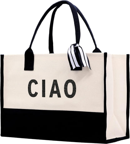 VANESSA ROSELLA Beach Tote Bag Large - Chic Tote Bag for Pool Gym Travel Cruise Picnic Road Trip