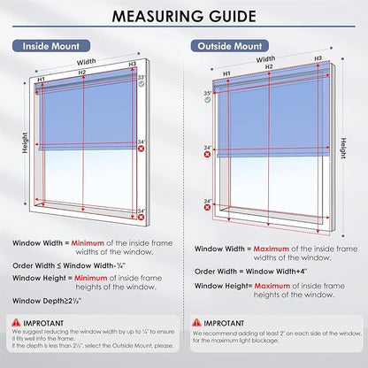 Motorized Blinds with Remote Control【Solar Panel Included】 Tin Grey, 33¾"W*72" H