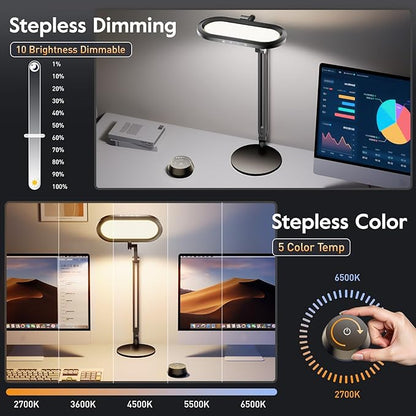 Premium LED Desk Lamp for Home Office – Eye-Caring Double Side Light