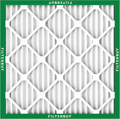 Filterbuy 20x20x1 Air Filter MERV 8 Essential Dust & Allergy Defense (5-Pack), Electrostatic Pleated HVAC AC Furnace Filters Replacement, Made in USA (Actual Size: 19.50 x 19.50 x 0.75)