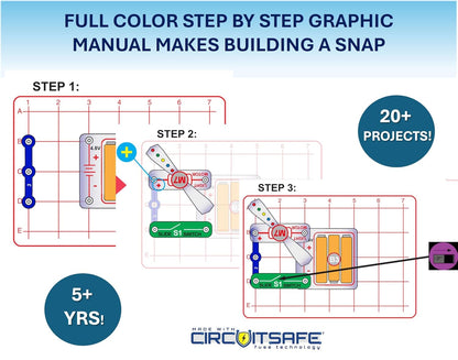 Snap Circuits Beginner: Hands-On STEM Kit for Ages 5-9 to Explore Electrical Engineering