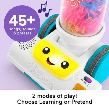 Fisher-Price Laugh & Learn 2-in-1 Vacuum with Lights, Sounds & Learning for Toddlers 2+ Years