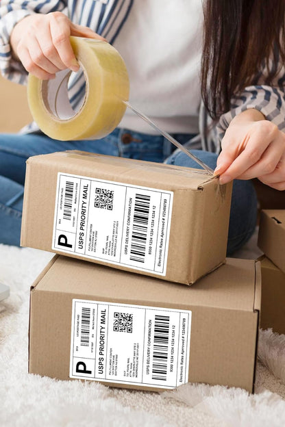 4x6 Direct Thermal Labels | 3000/Stack, BPA-Free & Waterproof | Compatible with Thermal Printers
