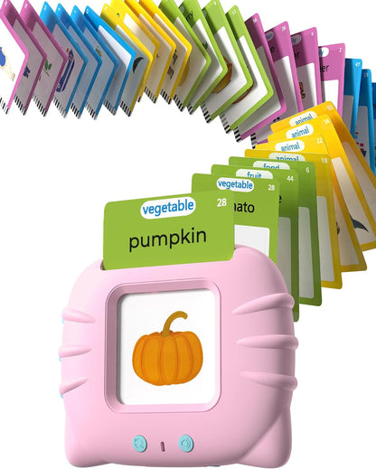 Airbition Montessori Talking Flash Cards for 1-5 Year Olds, 224 Words, Pocket Speech Therapy Tools