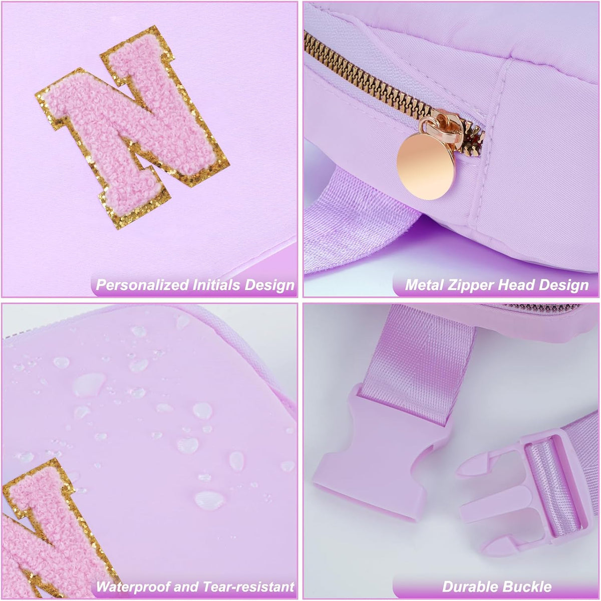 Birthday Gifts for 4 5 6 7 8 9 10 11 12 13 Year Old Girls,Graduation Gifts for Teens Kids Daughter Sister Her,Fanny Pack Crossbody Bag Belt Bag Cute Trendy Stuff | Lavender,N