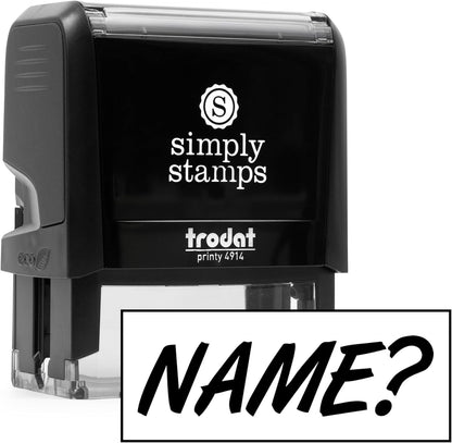 Custom Self-Inking Stamps | 49 Designs | Fun Phrases | Grading Made Easy | Classroom & Library Book Stamps (Name?, Xtra Large)