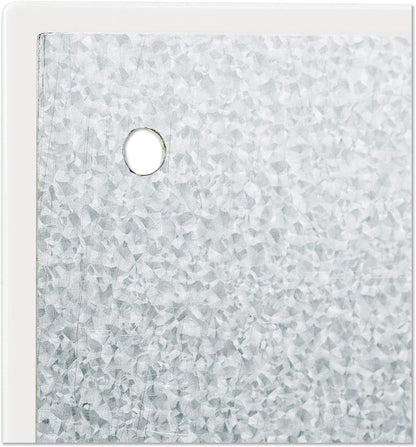 U Brands Magnetic Glass Dry Erase Board, Office Supplies, White, with Eraser, Markers, Magnet, 18” Tray, 5mm, 48” x 72”