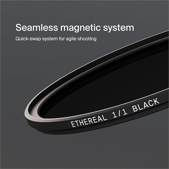 Urth 58mm Magnetic Ethereal Black Mist ¹⁄₁ Diffusion Lens Filter (Plus) — Cinematic Effect, 20-Layer Nano-Coated Light Dispersing Particles