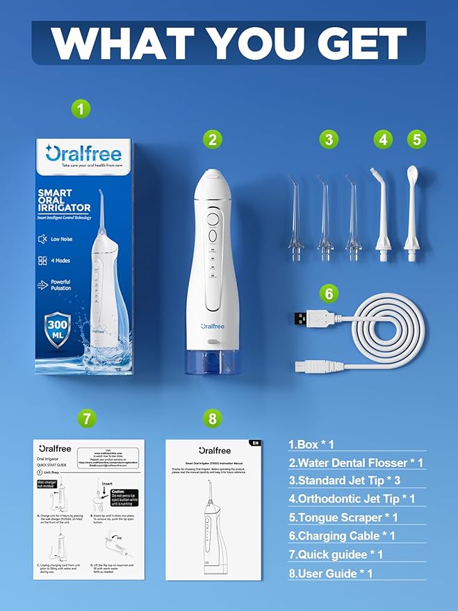 Oralfree Water Dental Flosser Cordless