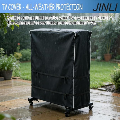 JINLI 45-50 inch outdoor TV trolley cover, courtyard TV cover, Oxford fabric