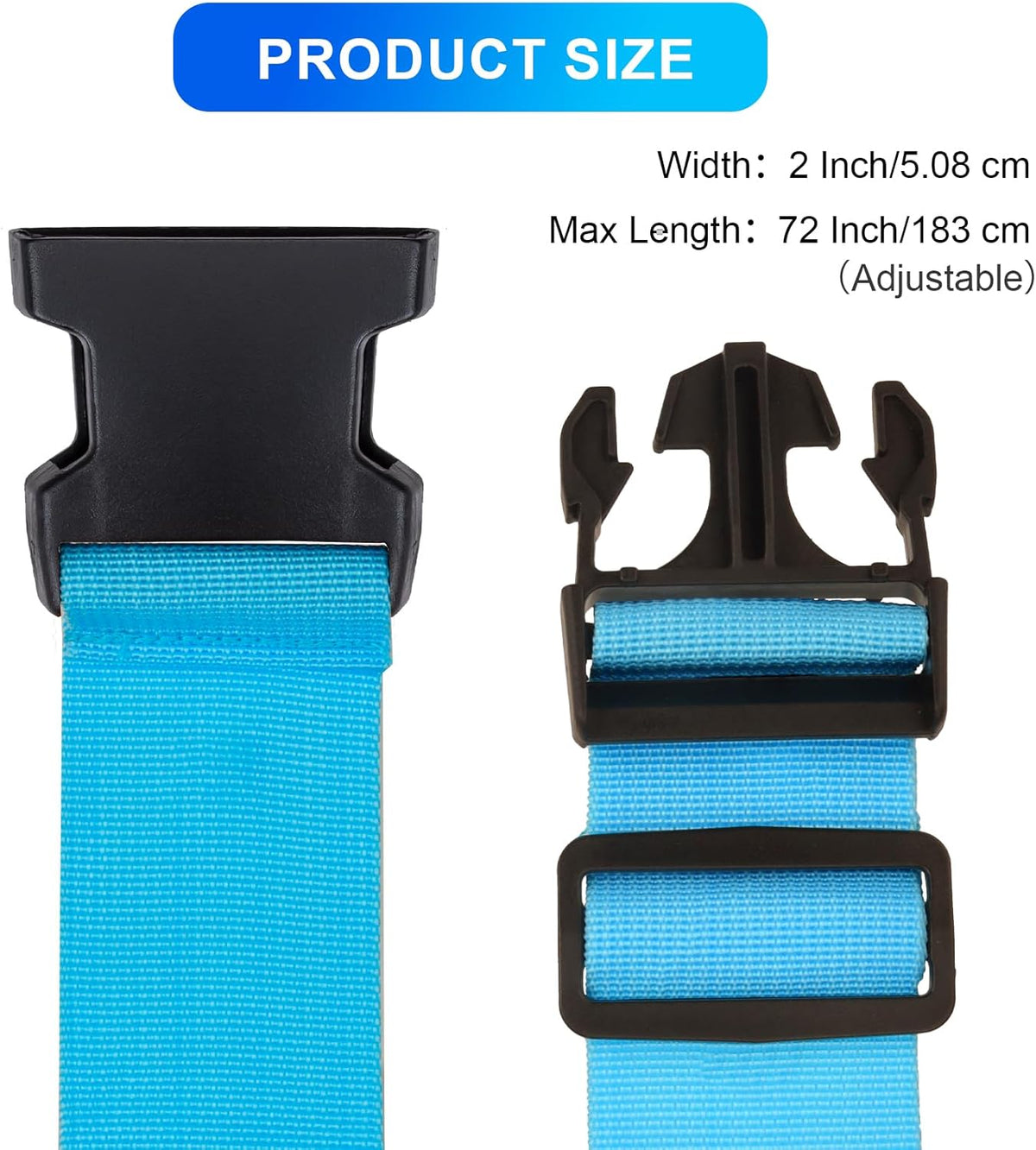 Luggage Straps for Suitcases TSA Approved, Travel Belt Suitcase Belt, Suitcase Straps TSA Approved, Luggage Belt Strap TSA Approved, Travel Straps for Luggage, Luggage Band Bag Straps 4 Pack