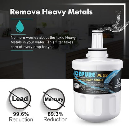 ICEPURE PLUS Remove Heavy Metals NSF/ANSI 53&42 NSF/ANSI/CAN 372 DA29-00003G