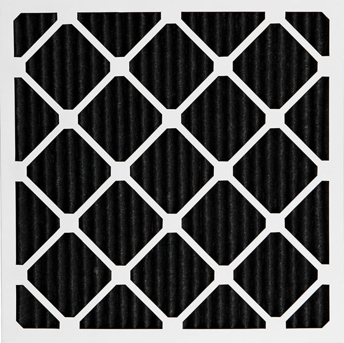 Nordic Pure 12x12x1 (Actual Size: 11 3/4 x 11 3/4 x 3/4) Pure Carbon Pleated Odor Reduction Furnace Air Filters 6 Pack