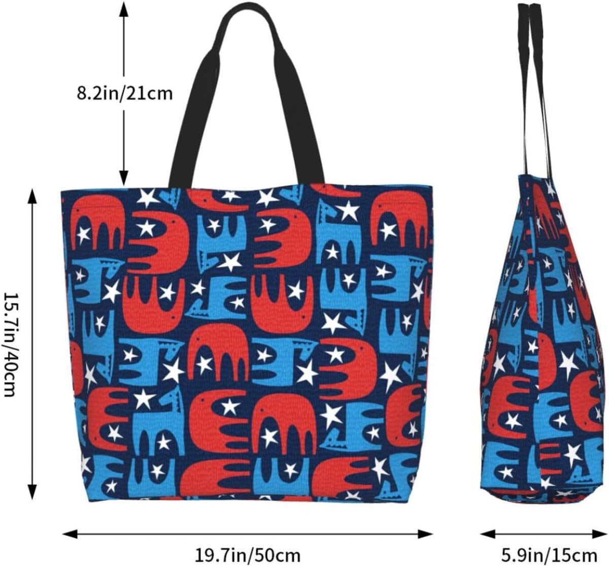 Tote Bag Beach Bag for Women Reusable Grocery Large Shopping Shoulder Bag Travel Handbag