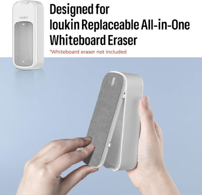 loukin All-in-One Dry Erase Eraser Refill Pads, Replaceable Pads Designed for Whiteboard Erasers, Ideal for Classroom, Home and Office Use, 6 Pack
