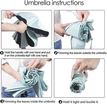 Small Travel Umbrella Compact for UV Protection Light Purse Size Umbrellas for Sun Rain Portable for Backpack