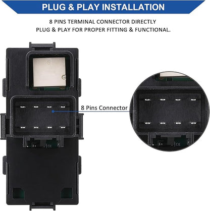 AiYiGu Driver Side Power Window Switch & 3 Pcs Passenger Window Switches