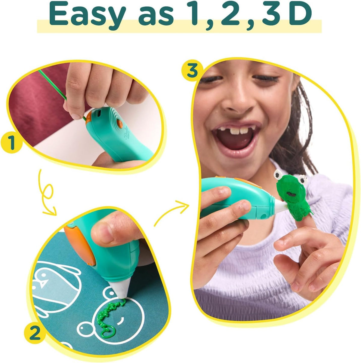 3Doodler Start+ Essentials 3D Pen Set for Kids, Easy to Use, Learn from Home, Educational STEM Toy