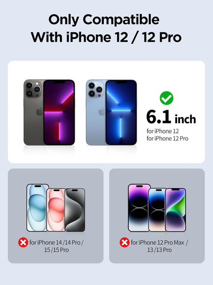 Compatible for iPhone 12/iPhone 12 Pro Privacy Screen Protector Tempered Glass 6.1 Inch, Pink Gradient Anti Spy Anti Blue Light HD Easy Installation