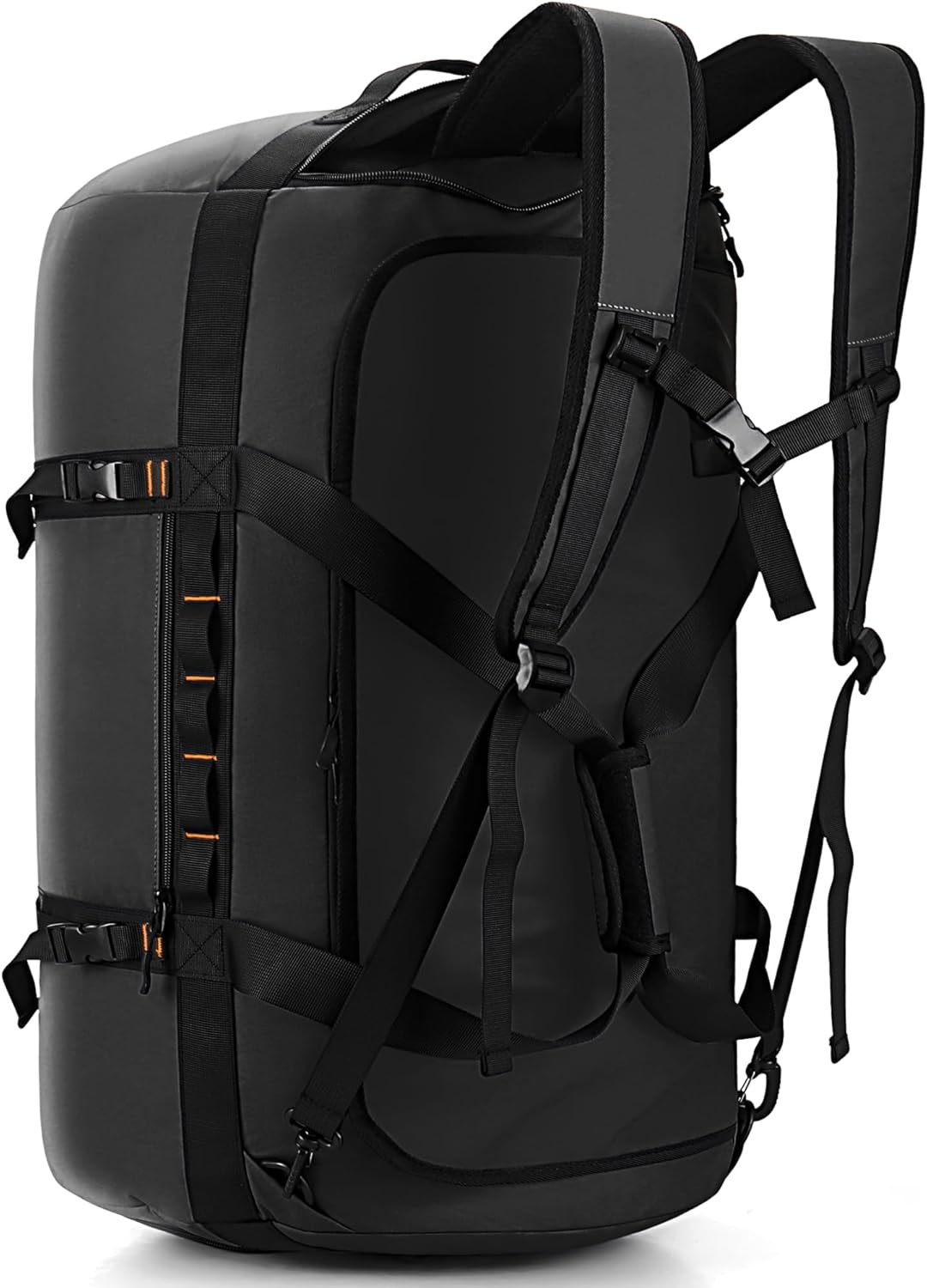 40L/60L/90L Large Waterproof Duffle Bag Backpack for Men, Mens Duffel Backpack Bags for Traveling, Heavy Duty (Black, 60L)