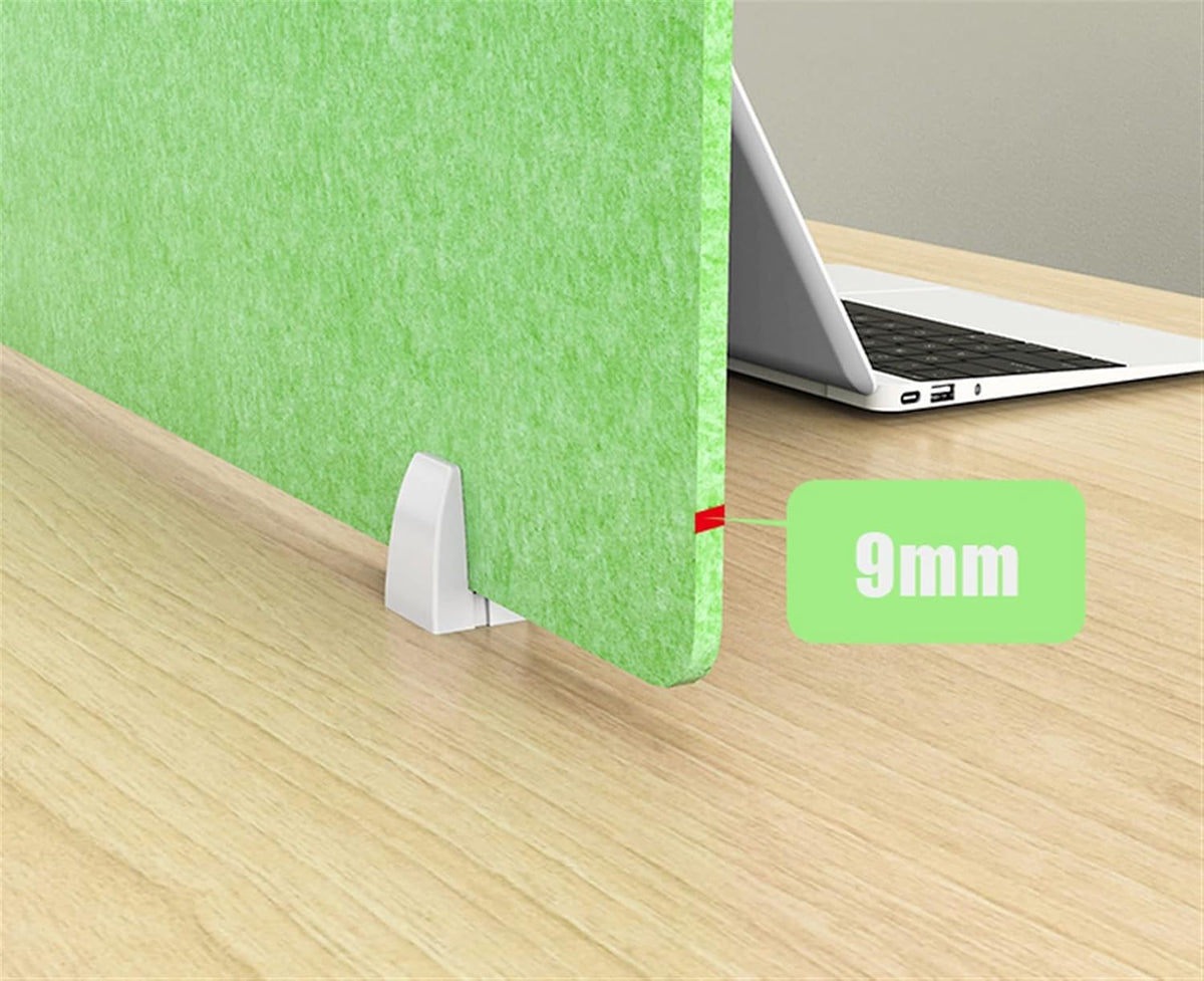 Icegrey Acoustic Desk Divider Privacy Panel Removable Sound Absorbing Desk Partition Board with 2 Clips for Student Call Centers Offices Braries Classrooms Library, Light Brown, 23.4x15.6"