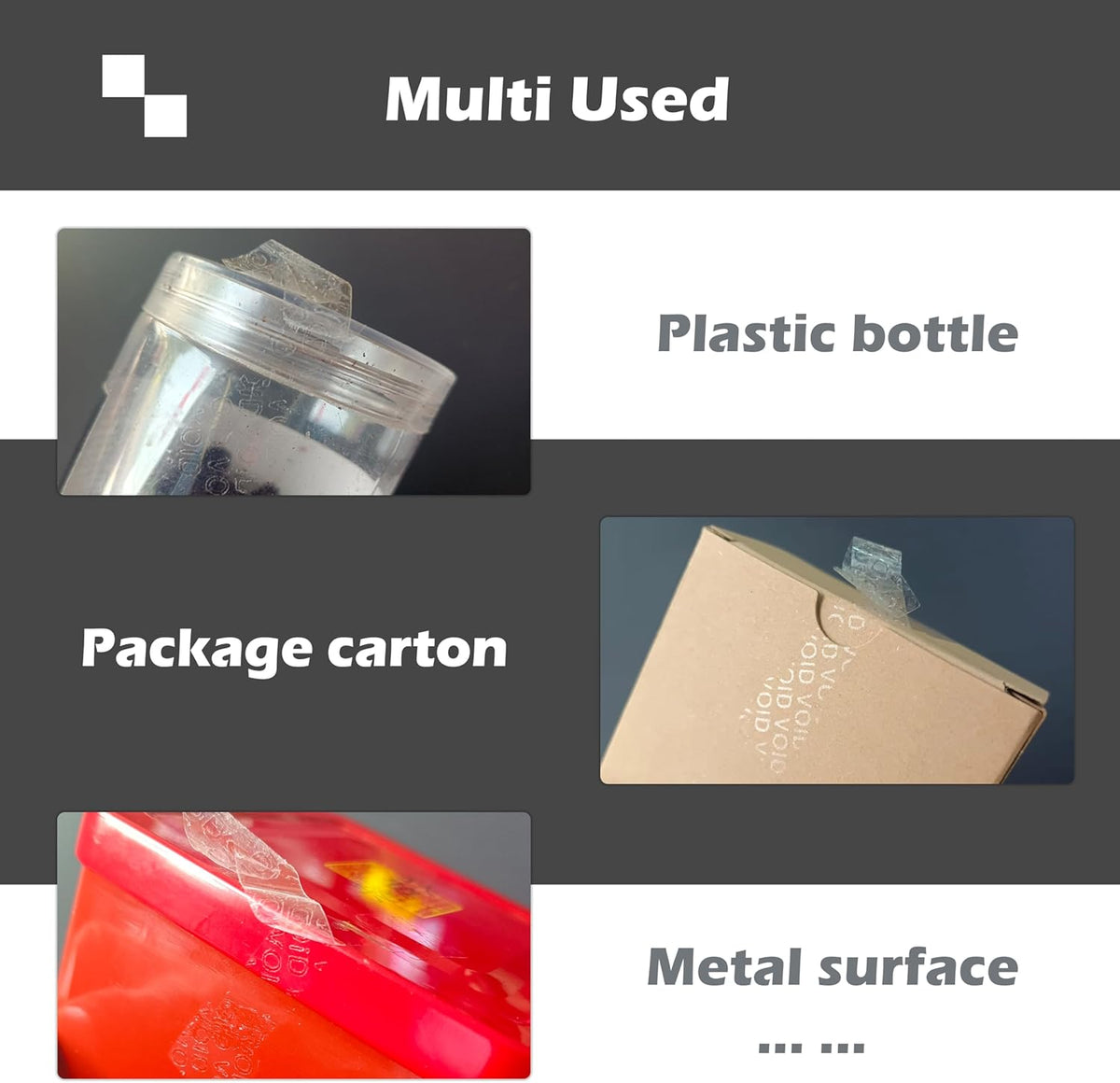 550 PCS Clear Transparent Tamper evident Sticker Package Envelope Mail Wafer Seal Security Warranty Void Labels Sticker（2.8x1inch,Bone）…