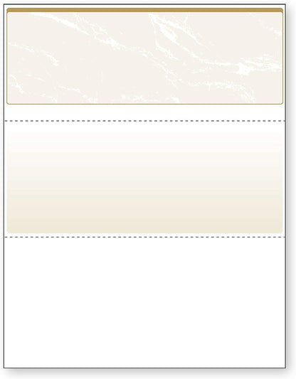 DocuGard Standard Gold Marble Top High Security Check Paper - QuickBooks & Laser/Inkjet Printer Compatible - 11 Security Features - 500 Blank Business Checks (04505)