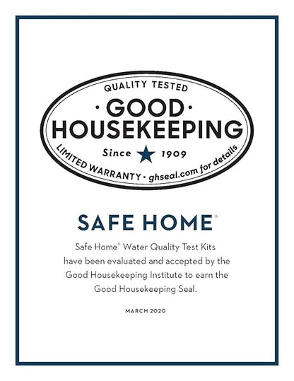 Safe Home® DIY Lead in Drinking Water Test Kit – Advanced Detection to 4 PPB – 5-Minute Test – 3 Levels of Test Results – EPA Lab Certified – Made in The USA – (2 Pack)