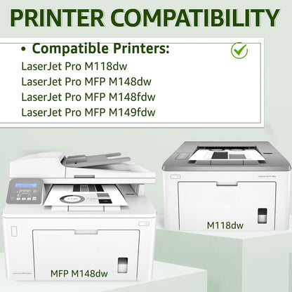greencycle CF294A Toner Cartridge Replacement Compatible for HP 94A Black Toner Cartridge Work with Laser Jet Pro M118dw MFP M148dw M148fdw M149fdw Printer Ink Cartridge(4PCS)