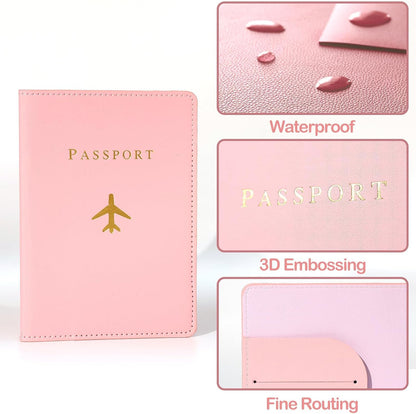 Sizobi Leather Passport Holder Covers Case, Passport Holder for Travel Women, International Travel Must Haves Travel Accessories for Women Men, Cruise Ship Essentials, Passport Book Travel Gifts