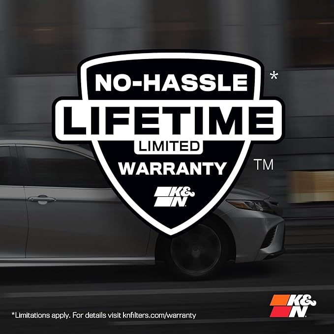 K&N High-Flow Original Lifetime Engine Air Filter: Increase Power: Premium, Washable: Compatible with 2013-2025 AUDI: A1, A3, Q2, Q3, TT, 33-3005