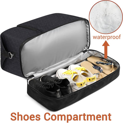 Travel Weekender Bag for Women, Overnight Bag with Shoe Compartment Oversized Travel Duffel Bag Carry On Tote 21"