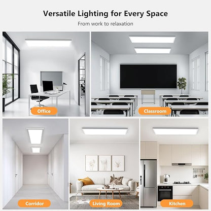 AIKVSXER 36 Pack 1x4 LED Flat Panel Light, 50W 5500LM Surface Mount Ceiling