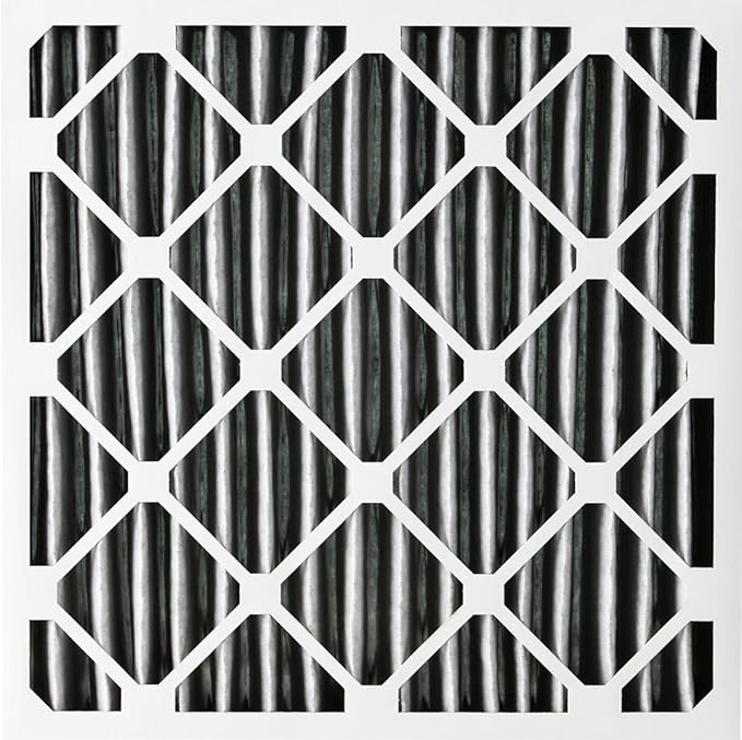 Nordic Pure 12x12x1 (Actual Size: 11 3/4 x 11 3/4 x 3/4) Furnace Air Filters MERV 8 Pleated Plus Carbon 12 Pack