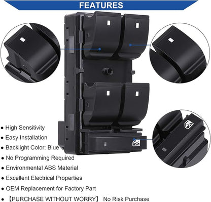 AiYiGu Driver Side Power Window Switch & 3 Pcs Passenger Window Switches
