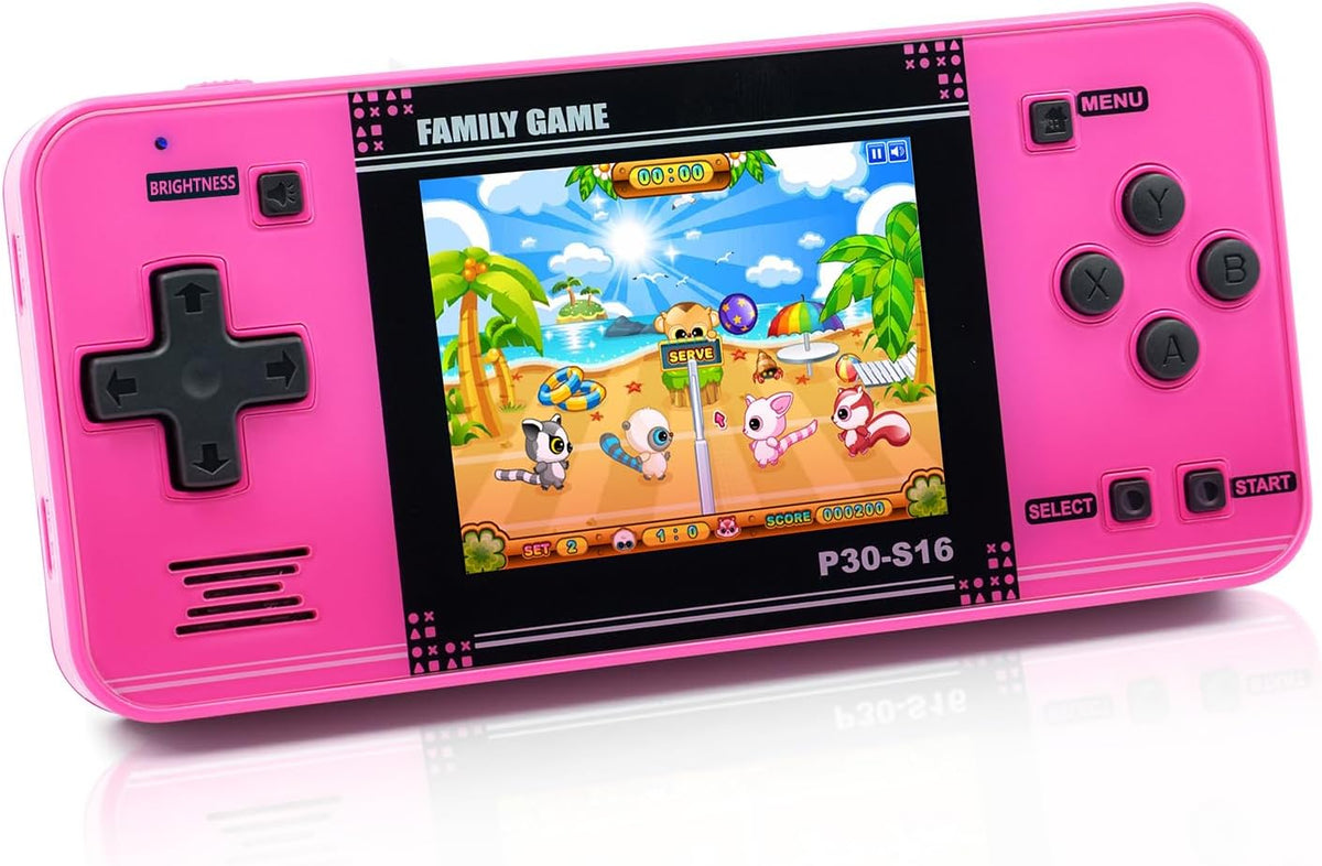 Handheld Game Console for Kids: 220 Retro Video Games, 3" LCD, Rechargeable Battery