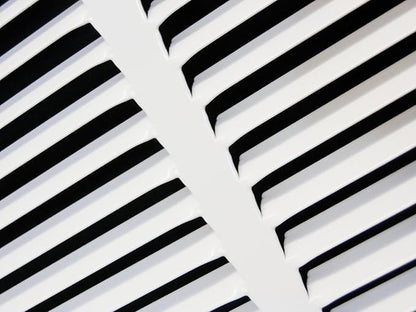 HVAC Premium 26 x 8 Duct Opening Steel Return Air Filter Grille, for 1-inch Filter, Removable Door, Flat Stamped HVAC Vent Cover Grille, Outer Dimensions 28.5 x 10.5