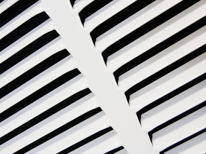 HVAC Premium 22 x 6 Duct Opening Steel Return Air Filter Grille, for 1-inch Filter, Removable Door, Flat Stamped HVAC Vent Cover Grille, Outer Dimensions 24.5 x 8.5