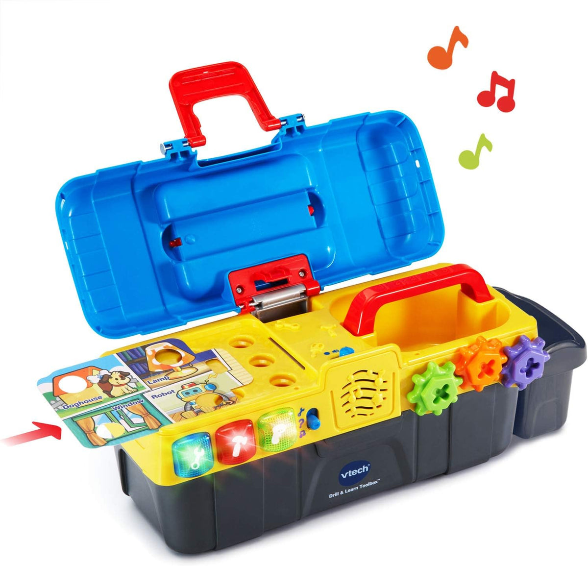 VTech Learning Drill and Toolbox for Toddlers, Includes Electronic Fix-it Tray and Working Drill, Ages 3+
