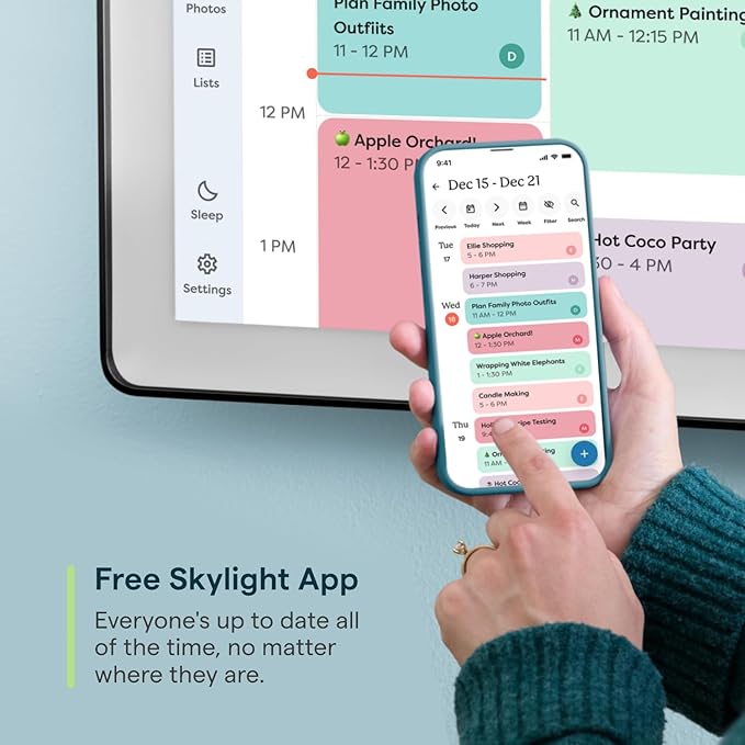 Skylight Calendar Max: 27-Inch Smart Digital Calendar & Chore Chart, Family