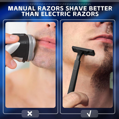 Jutom 800 Pcs Twin Blade Disposable Razors Bulk with Safety Cap Stainless Steel Shaving Razors Bulk Multipurpose Portable for Men Women Bathing Hotel Travel Camping Charity Apartment