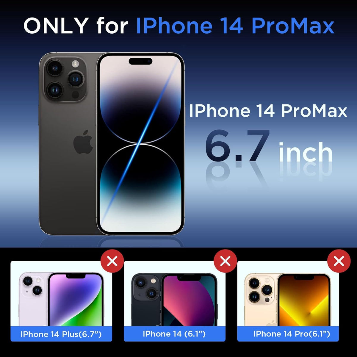 for iPhone 14 Pro Max Case with Kickstand, Compatible with MagSafe, [Invisible Stand] Anti-Slip Shockproof Military-Grade Protection, Magnetic Protective Phone Case for iPhone 14Pro Max, Clear